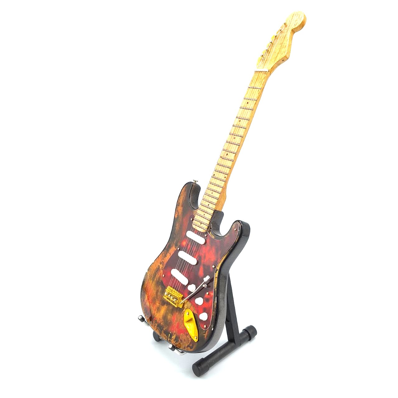 Miniatuur Gitaar – Burnt. - 2