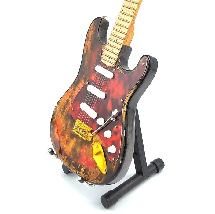 Miniatuur Gitaar - Burnt.